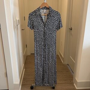 Patterned Midi Dress